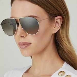 Dior Silver Aviator Sunglasses